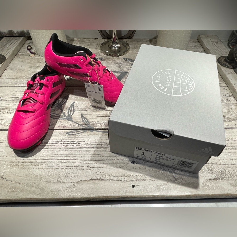 Adidas Goletto VIII FG J Soccer Cleats GW6163 Girls Hot Pink Size 1